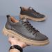 Spring Board Trend Versatile Leather Men's Breathable Sports Thick Soled Casual Shoes_vogvips.com