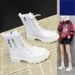 Martin Boots Women's British Style 2025 New Autumn And Winter Plush Boots Thick Bottom Short Boots Look Thin Single Boots_vogvips.com