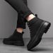 European Warm Series Martin Short Breathable Korean Style High-top British Workwear Men's Boots Mid-top Casual Trendy Shoes_vogvips.com
