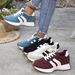 Plus Size Women's Chunky Sneakers With Breathable PU Upper Comfortable Low-Top Lace-Up Casual Shoes For Everyday Wear_vogvips.com