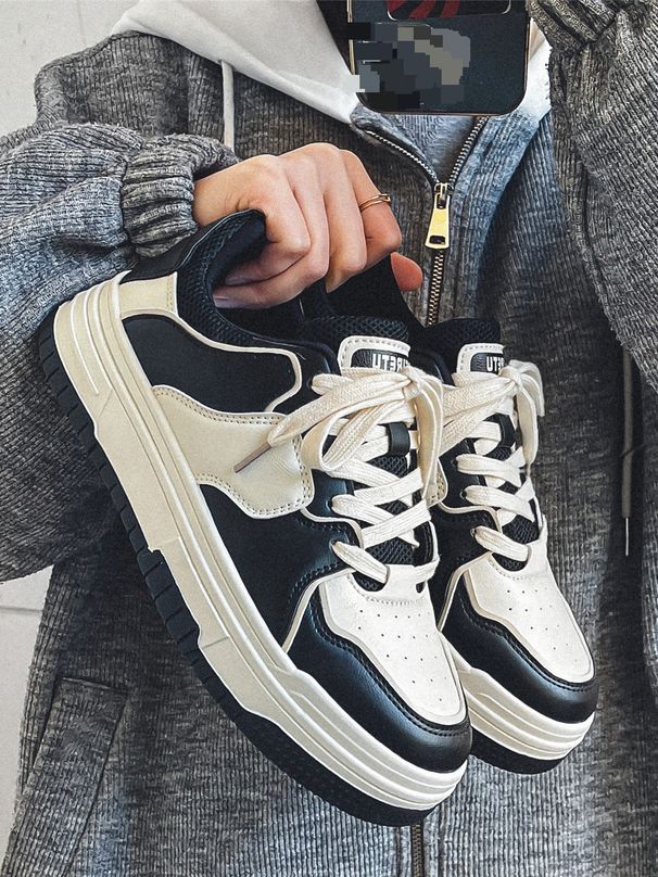 Men's Shoes Spring New Internet Celebrity Shoes Men's All match Niche Student Sneakers Thick soled Sports Shoes Men_vogvips.com