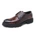 Fashionable Men's New British Black Business Formal Wear Derby Shoes Lace-up Leather British Brown Banquet Dress Wedding Leather Shoes_vogvips.com