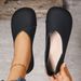 Large-size Soft Leather Single Shoes For Women, New Style For Spring And Autumn, Anti-slip, Double-wearing, Casual, Retro, One-step Slip-on Beanies_vogvips.com