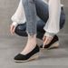 2025 Slope Spring And Autumn New Style Shallow Mouth High Heel Pointed Grass Weaving Single Women's Linen Shoes_vogvips.com