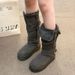 Small Thick-soled Long-tube Snow Boots For Women's Winter Heightening, Piling And Thickening Thermal Cotton Shoes_vogvips.com