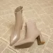 Selg Shoes Zipper Winter Womens Pointed Toe Solid Plus Veet Warm Short Tall UK Boots 241122_vogvips.com