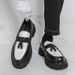 Men's British Fashion Black And White Color-blocking Tassel Thick-soled Heightened With One Foot, Korean Casual Round-toe Business Men's Shoes_vogvips.com