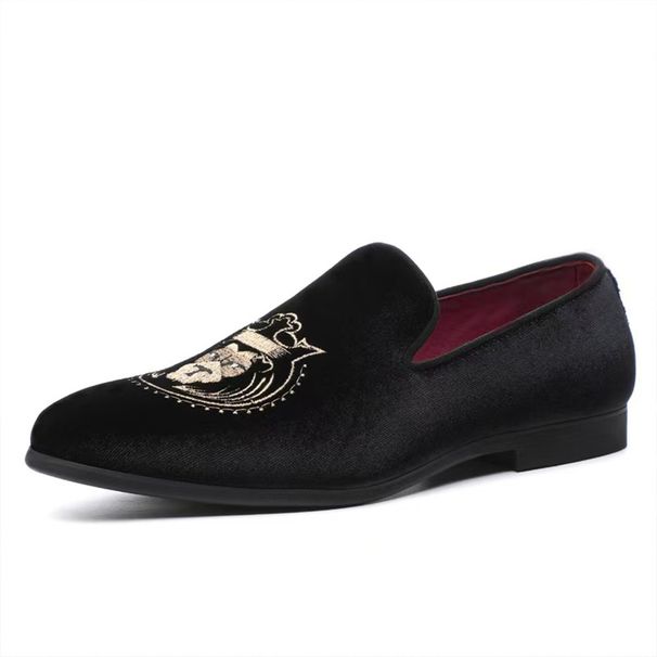 .Trendy Fashion Doudou Shoes Casual Multi-purpose Lefer Shoes Men's Single Shoes Lazy One-Piece Footwear Leather Footwear Set_vogvips.com