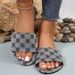 Plus Size Flat Embroidered Slippers Women, Lightweight Beach Sandals For Outdoor Wear_vogvips.com