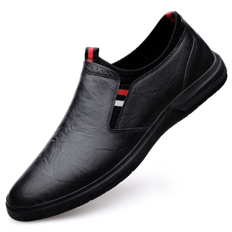 Men's Round Head Men's Casual Sleeve Loafers Work Shoes_vogvips.com