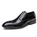 Euro Step Summer Men's Brogue Floral Leather Casual British Korean Style Youth Business Oxford Groom Wedding Shoes_vogvips.com