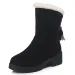 Winter Warm Plush Snow Boots Round Toe Comfortable Flat Solid Color Womens Shoes 240904_vogvips.com