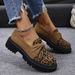 Large Size Loafers Single Shoes With Leopard Print, British Style Fashion Single Shoes, Elegant And Versatile Suede Women's Shoes_vogvips.com