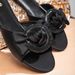Plus-size Flat Rhinestone Slippers, 2026 Summer New Model, Luxury Satin Flat Slip-on Slippers For Women, Direct From The Factory_vogvips.com