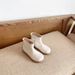 Real Cowhide White Children's Stylish Boots_vogvips.com