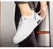 Men's Shoes Free Lace-up White Shoes Soft-soled Sports Shoes Casual Board Shoes Men_vogvips.com