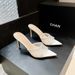 YX Open-Toe Pointed Mesh Rhinestone Sexy Slip-On For Women, Summer Outdoor Elegant Thin-Heeled High-Heel Sandals_vogvips.com
