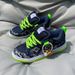 Trendy Niche Popular Navy Blue Printed Loafers, Unisex Thick-tongued Versatile Canvas Shoes, Casual Sneakers_vogvips.com