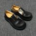 26ss Unisex Horsehair Derby Milk Color Mandarin Duck Small Lace-up Chunky Heel Thick Sole Soft Leather Casual Shoes Trendy_vogvips.com