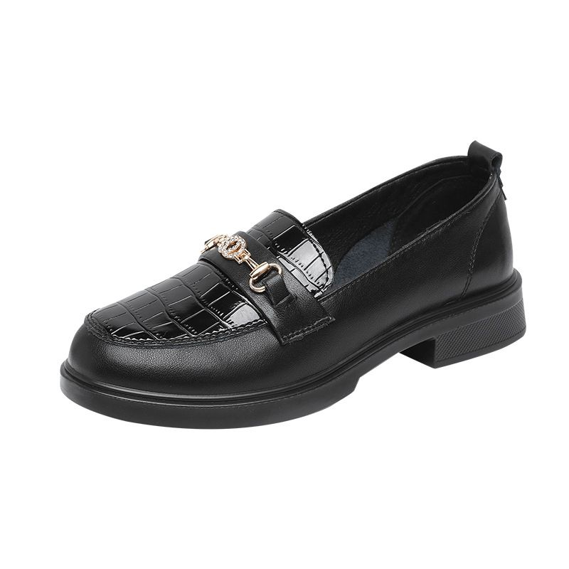 Women's Comfortable Loafers With Soft Leather Sole - Breathable Slip-On Shoes For Walking, Work & Daily Wear - Lightweight & Cushioned Round-Toe Flats_vogvips.com