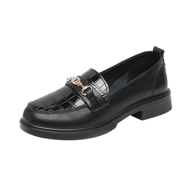 Women's Comfortable Loafers With Soft Leather Sole - Breathable Slip-On Shoes For Walking, Work & Daily Wear - Lightweight & Cushioned Round-Toe Flats_vogvips.com