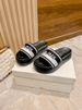2025 Summer New Style Outdoor Height-Increasing Casual Platform Shoes Black P Home Embroidered Thick-Soled One-Strap_vogvips.com