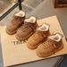 Big Head Snow Boots, Cotton Shoes, Women's 2025 New Winter Style, Lined And Thickened, Wearable, Thick Soled, Anti-slip, Warm, Short Boots_vogvips.com