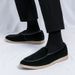 Xiyin Casual Lazy Slip-On Business Flat Loafers Men's Leather Shoes_vogvips.com