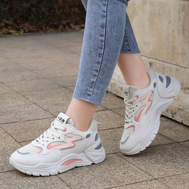 NIOHE Height Increasing Chunky Sneakers Women Platform Shoes New Fashion Breathable Mesh Sport Women's Sneaker Casual Sneakers_vogvips.com
