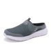 Plus Size 39- 47 Summer Men Half Slippers Lightweight Casual Shoes Outdoor Male Flat Slippers Anti-slip Mesh Slip On Loafers_vogvips.com
