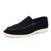 Brand Men's Suede Loafers Soft Leather Slip-On Shoes Comfortable Flat For Men Non-Slip Walking Shoes Casual Wear Business Shoes_vogvips.com