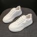 ShoeVault Woodpecker Brand Women's White Sneakers 2025 Spring Versatile Fashion Thick Soft Sole Lightweight Casual Sports Shoes_vogvips.com