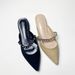 Women’s Shoes Half Slippers For Women Summer Outdoor Wear New Single Strap Flat Lazy Sandals Gem Chain Pointed Toe Mules_vogvips.com
