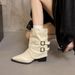 Maillard Pointed-toe Short-top Versatile Boots For Women In The 2025 Autumn/winter Season_vogvips.com