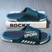New Type One Word Summer Outerwear, Home Furnishings, Bathroom Wear Resistant, Clip On Slippers For Men's Beach Shoes_vogvips.com