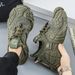 Summer Men's With Fly-knit Mesh, Breathable Slip-on Trendy Shoes, Thick-soled, Fashionable, Non-slip, Wear-resistant,_vogvips.com