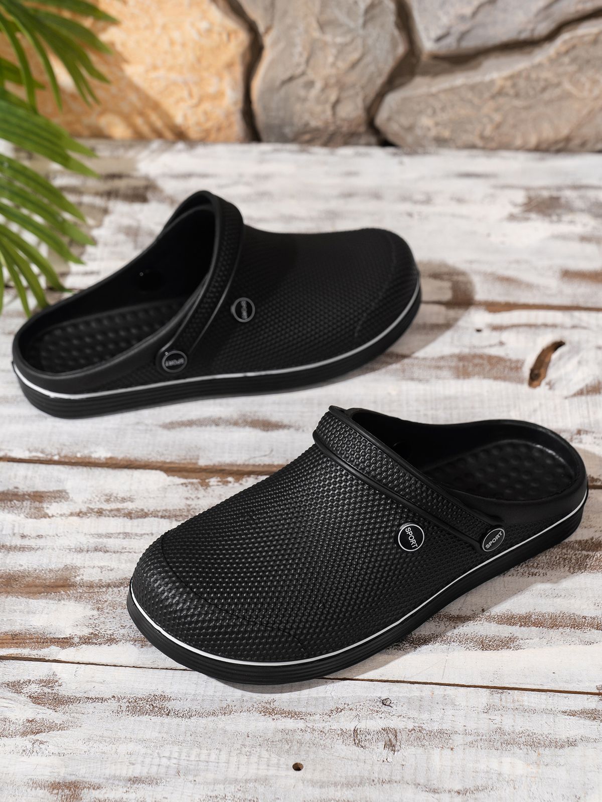 Men's Flat-Soled Clogs Are Breathable, Comfortable, Non-Slip, Wear-Resistant, Casual And Versatile, Daily Home Outing_vogvips.com
