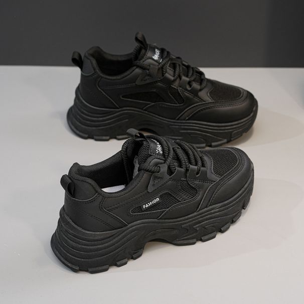 Women's Dad Shoes 2025 New Popular Model Spring And Autumn Mesh Breathable Versatile Thick-soled Casual Running Sneakers_vogvips.com