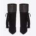 European And American Hot-Selling Tassel Color-Block Chunky High Heel Short Autumn Winter Handmade Women's Pointed Toe_vogvips.com
