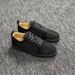 Dia Casual Men's Breathable Leather Sewn Black Fashion Comfortable Low-top Shoes_vogvips.com