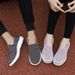 Men's Trendy Fly Woven Mesh With No Heel, Half Support, Ultra Light, Extra Large Casual Couple Shoes For Children_vogvips.com