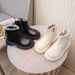 Children's Short Boots, Autumn And Winter 2025 New Style, Girls' Martin Boots, Lined, Girls' Cotton Boots, Warm, Runway Baby Boots, Fashionable_vogvips.com