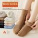 Women's Winter Thermal Wool Socks - Soft & Warm Mid-Calf Socks With Fleece Lining, Anti-Bacterial & Odor-Resistant, Perfect For Cold Weather_vogvips.com