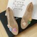 Fashionable And Simple French Retro Small Floral Pointed-toe Crystal Women, Hollow Jelly Shoes With Soft Soles For_vogvips.com
