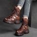 Sandals Women's Boots Hollow High-top Thick-soled Fashion Open-toed Fish-mouth Boots Roman Shoes Breathable_vogvips.com