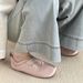 Pink Ballet Flats French Mary Jane Soft Sole Shallow Mouth Single Women 2025 New Comfortable Women's Shoes_vogvips.com