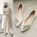 Shallow Single Shoes Women's Flat-bottomed Pointed Doudou Shoes Soft Soles Are Not Tired Of Standing For A Long Time_vogvips.com
