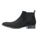 Men's Chelsea Boots Square Toe Ankle Boots - Fashionable & Versatile Casual Shoes For Men (Black/Brown, PU/Suede Microfiber)_vogvips.com