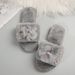 Internet Celebrity Thick-Soled Furry For Women, Indoor Outdoor Wear, Plus Size, 2024 Autumn And Winter, Large Flower_vogvips.com