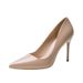 Internet Celebrity Style Patent Leather High Heels For Women 2025 New Spring And Autumn Pointed Toe Thin Heel Simple_vogvips.com